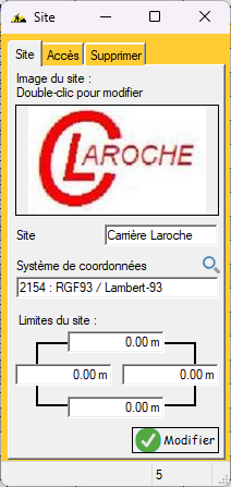 Paramètres du site